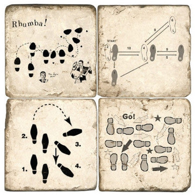Dance Steps Drink Coasters Dance Steps Drink Coasters