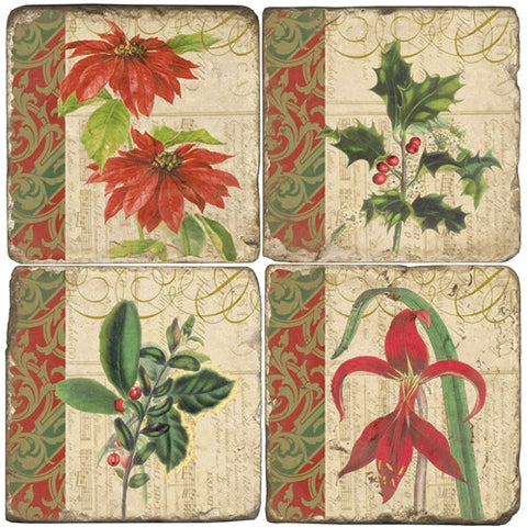 Holiday Foliage Drink Coasters Holiday Foliage Drink Coasters