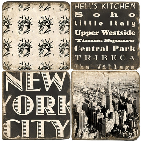 NYC B&W Drink Coasters NYC B&W Drink Coasters