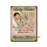 Lucky Babies - Pink Custom Sign