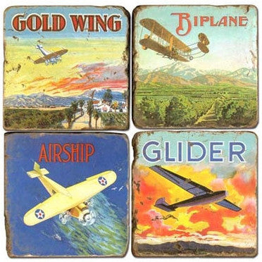 Plane Drink Coasters Plane Drink Coasters