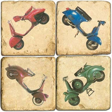 Scooter Drink Coasters Scooter Drink Coasters