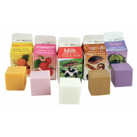 Milk Carton Erasers Milk Carton Erasers