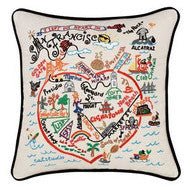 San Francisco Hand-Embroidered Pillow San Francisco Hand-Embroidered Pillow