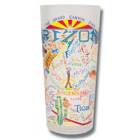 State of Arizona Frosted Glass Tumbler State of Arizona Frosted Glass Tumbler