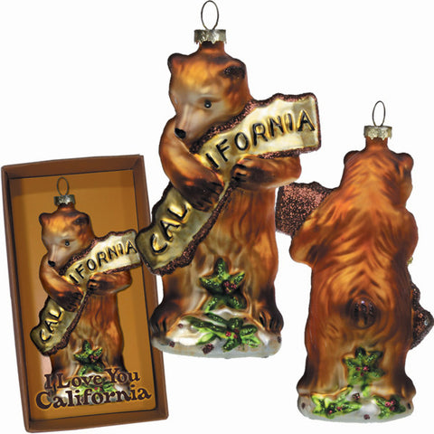 Bear Hugging California Ornament Bear Hugging California Ornament