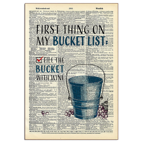 Bucket List Wood Sign Bucket List Wood Sign