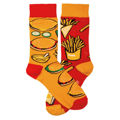 Socks - Burgers & Fries Socks - Burgers & Fries