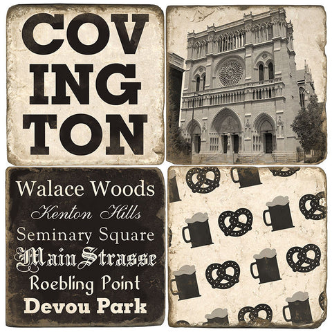 Covington B&W Drink Coasters Covington B&W Drink Coasters