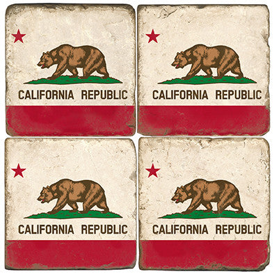 California Flag Drink Coasters California Flag Drink Coasters