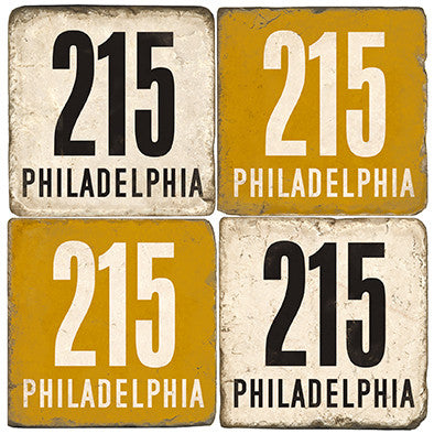 Philadlephia Area Code 215 Drink Coasters Philadlephia Area Code 215 Drink Coasters