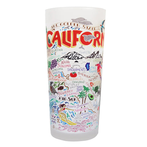 State of California Frosted Glass Tumbler State of California Frosted Glass Tumbler