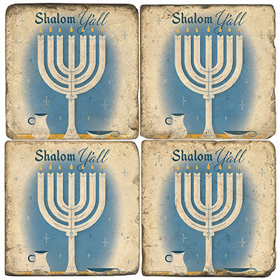 Shalom Y'All Drink Coasters Shalom Y'All Drink Coasters