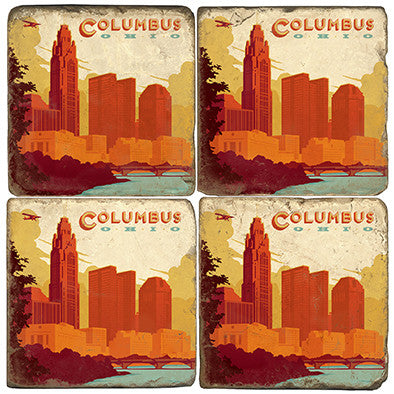 Columbus Drink Coasters Columbus Drink Coasters