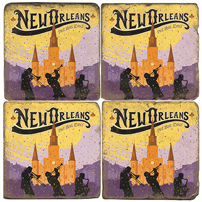 New Orleans Drink Coasters New Orleans Drink Coasters