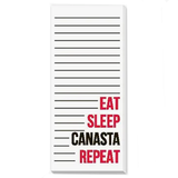 Notepad - Eat Sleep Repeat Canasta
