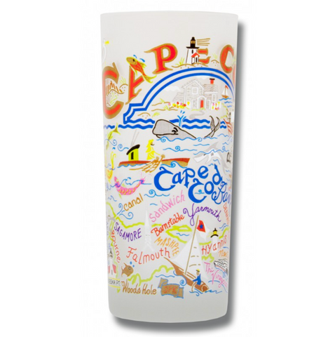 Cape Cod Frosted Glass Tumbler Cape Cod Frosted Glass Tumbler
