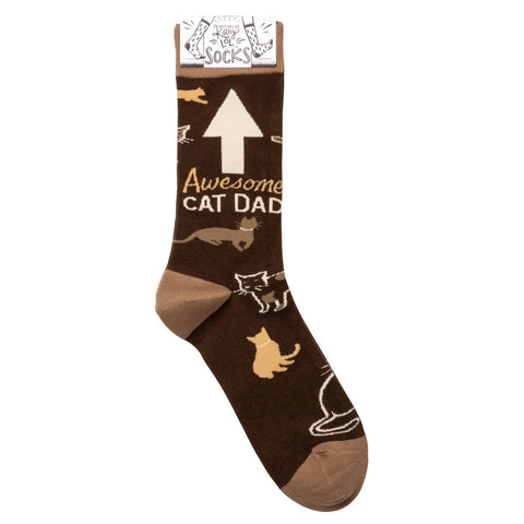 Socks - Awesome Cat Dad Socks - Awesome Cat Dad