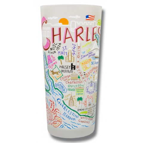 Charleston Frosted Glass Tumbler Charleston Frosted Glass Tumbler