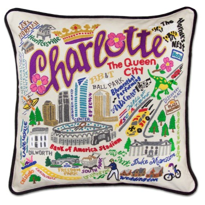 Charlotte Hand-Embroidered Pillow Charlotte Hand-Embroidered Pillow