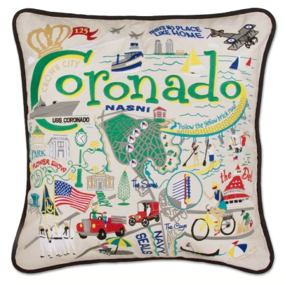 Coronado Hand-Embroidered Pillow Coronado Hand-Embroidered Pillow