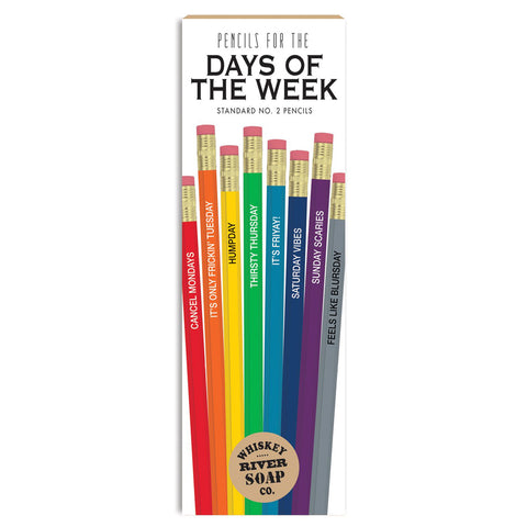 Days of the Week Pencil Set Days of the Week Pencil Set