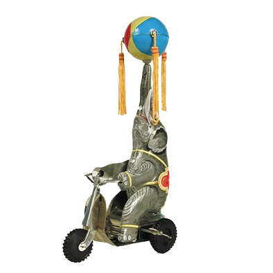 Elephant on Bike Tin Collectible Elephant on Bike Tin Collectible