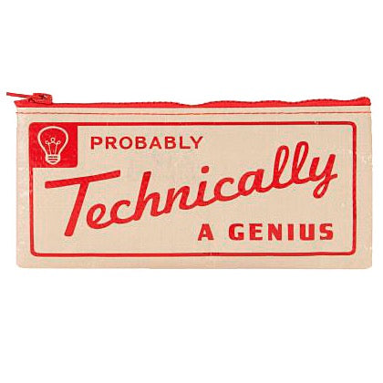 Technically a Genius Pencil Case Technically a Genius Pencil Case