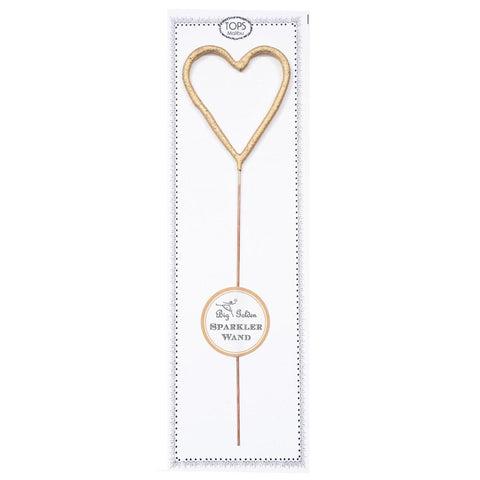 Gold Heart Sparkler Wand Gold Heart Sparkler Wand