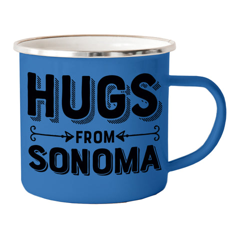 Hugs From Sonoma Camp Mug - Blue Hugs From Sonoma Camp Mug - Blue