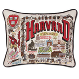 Harvard Collegiate Embroidered Pillow