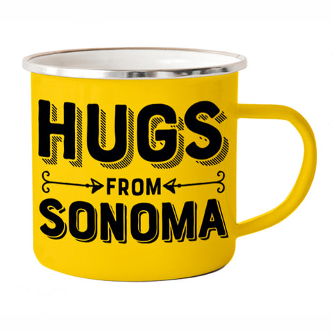 Hugs From Sonoma Camp Mug - Yellow Hugs From Sonoma Camp Mug - Yellow