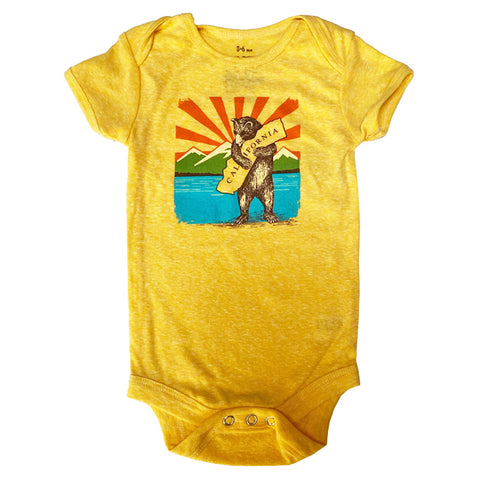 California Mountain Bear Onesie - Marigold California Mountain Bear Onesie - Marigold