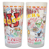 Indiana University Collegiate Frosted Glass Tumbler