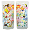 State of Iowa Frosted Glass Tumbler