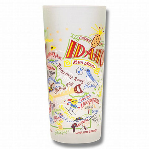 State of Idaho Frosted Glass Tumbler State of Idaho Frosted Glass Tumbler