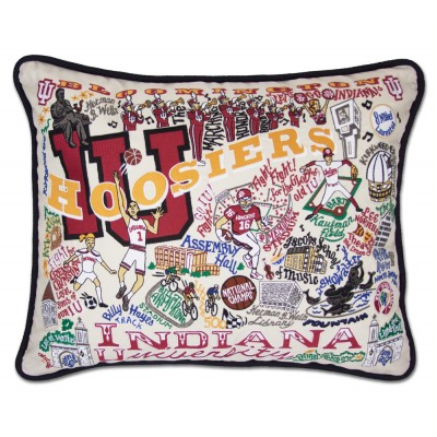 Indiana University Collegiate Embroidered Pillow Indiana University Collegiate Embroidered Pillow