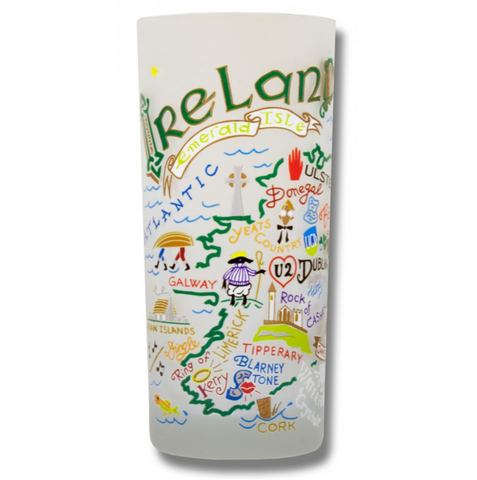 Ireland Frosted Glass Tumbler Ireland Frosted Glass Tumbler