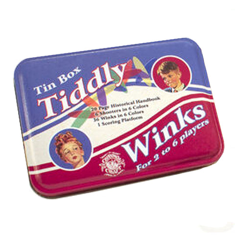 Tin Box Tiddly Winks Game Tin Box Tiddly Winks Game
