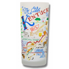 State of Kentucky Frosted Glass Tumbler