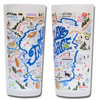 Lake Tahoe Frosted Glass Tumbler