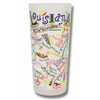 State of Louisiana Frosted Glass Tumbler