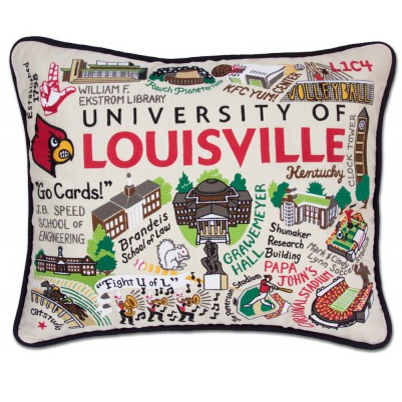 University of Louisville Collegiate Embroidered Pillow University of Louisville Collegiate Embroidered Pillow