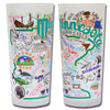 State of Minnesota Frosted Glass Tumbler