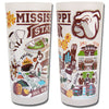 Mississippi State University Collegiate Frosted Glass Tumbler