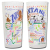 State of Montana Frosted Glass Tumbler