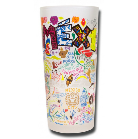 Mexico Frosted Glass Tumbler Mexico Frosted Glass Tumbler