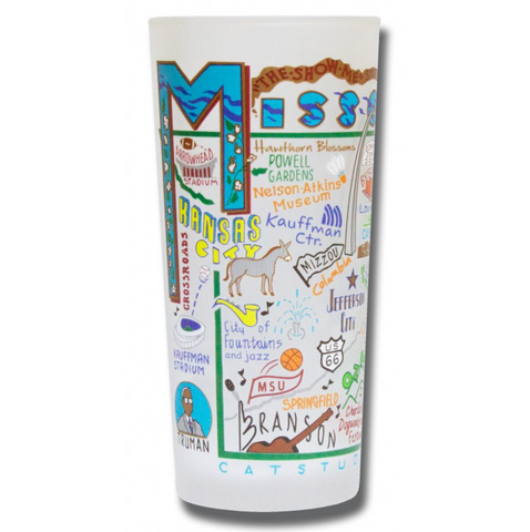 State of Missouri Frosted Glass Tumbler State of Missouri Frosted Glass Tumbler