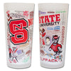 North Carolina State University Collegiate Frosted Glass Tumbler