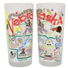 State of Nebraska Frosted Glass Tumbler